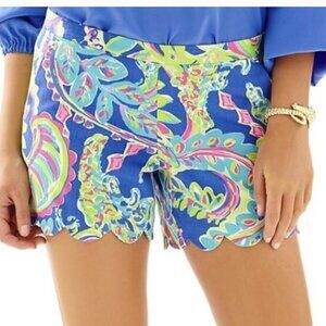 Lilly Pulitzer Magnolia Scallop Short Toucan Play size 10 NWOT